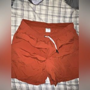 Hill City Men NWOT medium Rust Brown Red Tech Shorts